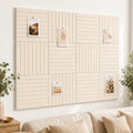 Stripe Felt Bulletin Board Tiles, Cork Board Alternative 48 x 36 in
