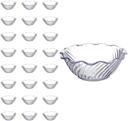 Carlisle FoodService Products 453307 Plastic Dessert Bowls, 13 oz, Clear (Pack of 24)