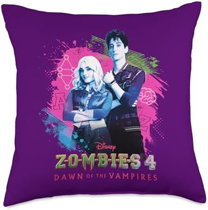 Disney Zombies 4: Dawn of The Vampires Movie Zed & Addison Throw Pillow