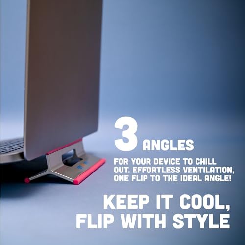 Steepy Portable Laptop Stand for Desk Adjustable Height, 13-17 Inch Devices