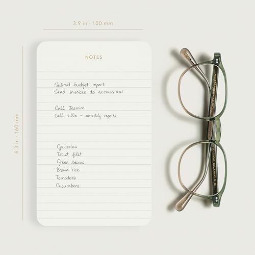 Small Lined Notepads for Work, Gold Foil, 6.3 x 3.9 in, 3 Pack, 225 Sheets