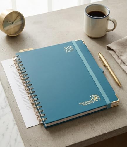 POPRUN 2026-2027 Weekly Planner 10" x 8"Weekly and Monthly Planner Calendar