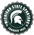 foco NCAA Team Logo Metal Bottle Cap Hanging Wall Sign