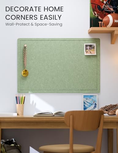 Fluxynara 35.4" x 23.6" Bulletin Board, Moss Green