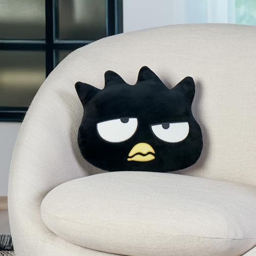 Northwest Sanrio Badtz-Maru Cloud Pillow 12" – Plush Stuffed Pillow, Cartoon Character Throw Pillow, Bedroom Decor, Gift for Fans