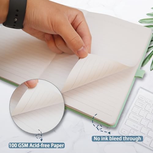 Heture Hardcover Notebooks, A5 Lined Journals Notebook for Writing 160 Pages, 8.2 x 5.5 inch, Colors Classic Ruled Notebooks for College/Work/Travel (Assorted Color, 12 Pack)