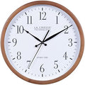 La Crosse Technology Atomic Analog Wall Clock, Wood, 12.80" (404-50447)