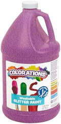 Colorations Paraben-Free Washable Purple Glitter Paint, 1 Gallon