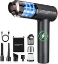 2-in-1 Compressed Air Duster and Mini Vacuum Cleaner with 150000 High RPM - Powerful Brushless Motor for Desktop, Keyboards, Laptop, Dryer and Electronics
