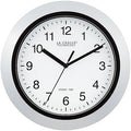 La Crosse Technology WT-3102S Atomic Analog Wall Clock, 10", Silver