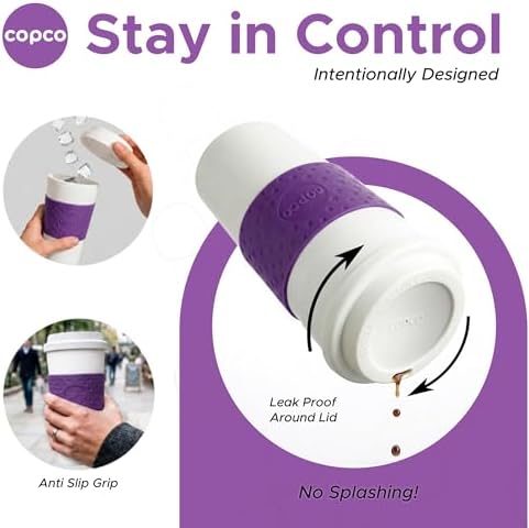 Copco Acadia Travel Mug, 16 Oz - Lilac, Set of 3