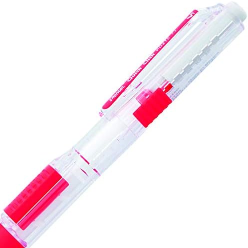 Pentel QUICK CLICK Mechanical Pencil (0.5mm), Red Barrel, Box of 12 Pencils (PD215B)