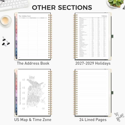 RETTACY 2027 Planner, Weekly and Monthly, Large Size (8.5" x 11")