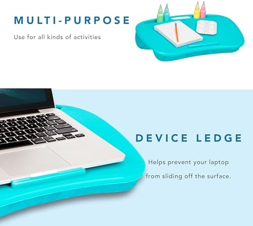 LAPGEAR MyDesk Lap Desk – Turquoise, 12-Pack, Fits 15.6” Laptops