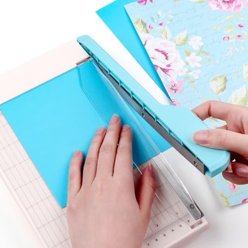 BAOFALI 9 Inch Guillotine Paper Trimmer with Grid Inches and Centimeters Cut Length Guillotine Cutter for Paper Crafts Photos Cardstock, Cardboard, Vinyl, Crafts,Scrapbooking Office