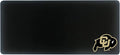 University of Colorado Classic Cloth Desk Mat, Durable Office Supplies, Non-Slip Base, Responsive Desk Pad with Smooth Cloth Surface, Black