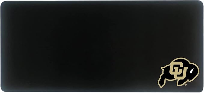 University of Colorado Classic Cloth Desk Mat, Durable Office Supplies, Non-Slip Base, Responsive Desk Pad with Smooth Cloth Surface, Black