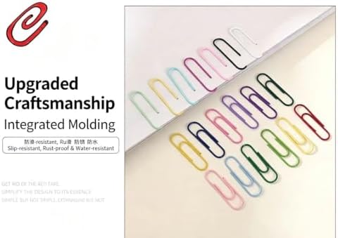 10 packs / 800 pieces 1.1 in Multi Color Office Document Fasteners