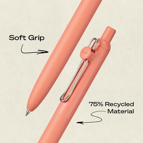 uniball™ Zento Gel Pens, Black Ink, 0.7mm Medium Point, 2 Count