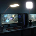 NEEWER Basics 10.8" Video Conference Lighting with Desk Clamp Stand, 15W Bi Color Edge Lit Full Screen Dimmable Streaming Light CRI95+ for Video Recording Computer Laptop Webcam Zoom Calls, L220