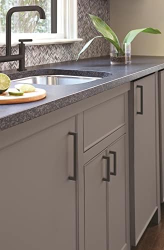 Amerock | Cabinet Pull | Matte Black | 3-3/4 inch (96 mm) Center-to-Center | Monument | 2 Pack | Drawer Pull | Drawer Handle | Cabinet Hardware