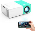 Projector WiFi Portable Movie Projector, Phone or Tablet Can be Mirrored to the Video Projectors Via WiFi or Data Cable, Compatible with Smartphone/ Tablet/ Laptop/TV Stick/ PS/ USB