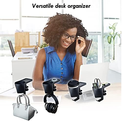 Max Smart Ergonomic Small Clamp On Keyboard Tray and Clamp on Cup Holder