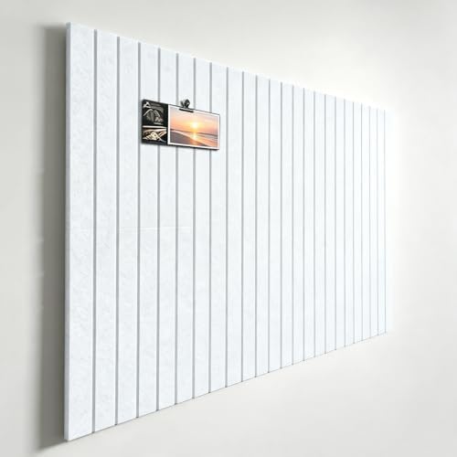 12-Pack Black Felt Wall Tiles(11.8“x11.8”Each), 47"x35" Aesthetic Bulletin Pin Board, Large Cork Board Alternative for Office, Classroom & Wall Decor