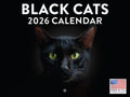 Black Cat Calendar 2026 Wall Black Cats Gifts For Cat Lovers Monthly Calender 12 Month | American Made In The USA