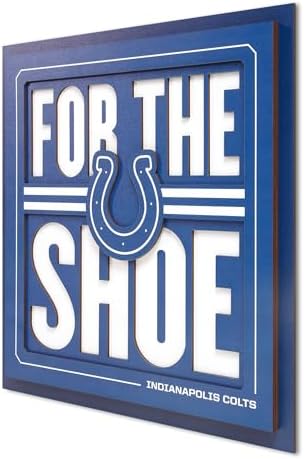 YouTheFan NFL Indianapolis Colts Slogan Series 3D Wall Art
