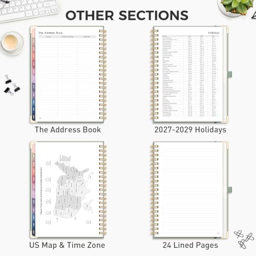 RETTACY 2027 Planner, Weekly and Monthly, Large Size (8.5" x 11")
