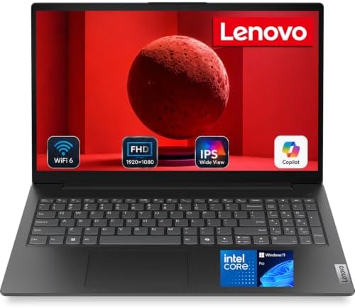 Lenovo V15 Ultra Slim College Student Laptop | 15.6" Anti-Glare FHD Display | Powerful Intel Quad-Core Processor | 16GB DDR5 RAM | 1TB SSD | Wi-Fi 6, Ethernet, HDMI, All-Day Battery | Windows 11 Pro