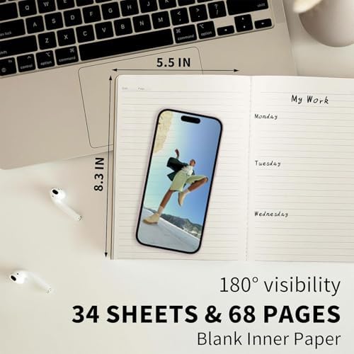 100 Pack A5 Lined Kraft Notebook Journals 8.3x5.5 In，Travel Journals Notebooks Bulk，Subject Notebooks 30 Sheets 60 Pages for Writing School Office Supplies (Multicolor Lined-100 Pack)