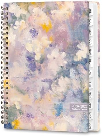 Planner 2026-2027, Weekly and Monthly Academic Year Calendar Planner, July 2026 - June 2027, Daily Agenda Book for Office School Supplies, A5(6.3'' x 8.5'')