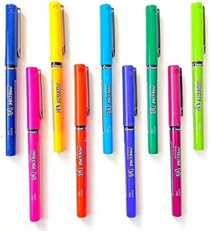 PILOT Precise V5, Extra Fine Point 0.5 mm Blue Pens, Blue, Pack of 14