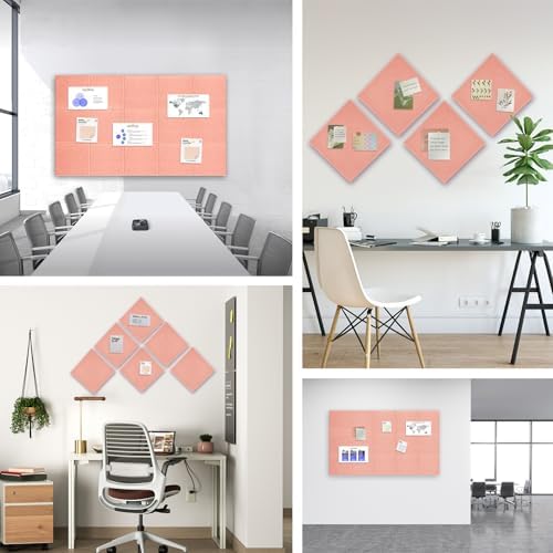 48" x 36" Large Felt Bulletin Board 1/2" Thick, Pink