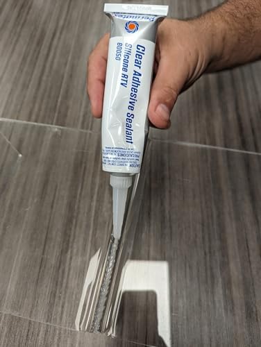 Permatex 80050-12PK Clear RTV Silicone Adhesive Sealant, 3 oz. (Pack of 12)