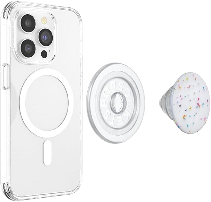 PopSockets Phone Grip for MagSafe, Magnetic Holder- Coco Circus | Removable, For Kindle / Android / iPhone, With Magnet, White, Electronic Accessories, For iPad/Kindle/iPhone/Android