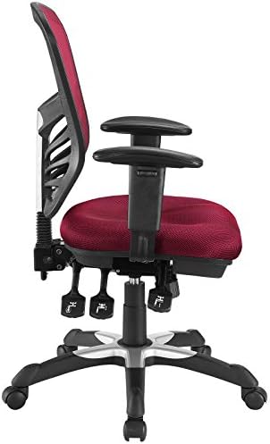 Modway Articulate Ergonomic Mesh Office Chair in Red