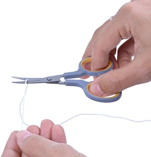 Westcott 4" Sewing Titanium-Bonded Embroidery Scissors, Curved (13865)