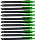 Pentel EnerGel Kuro Liquid Gel Pen, (0.7mm) Medium line, Lime Green Ink, 12 Pack (BL437R1-K)