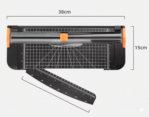 12-Inch Guillotine Paper Cutter, Black
