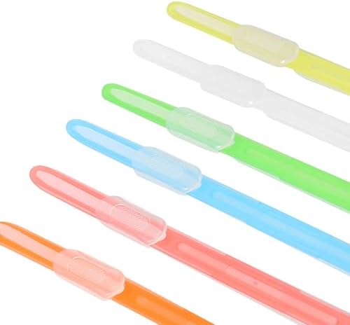 SEWACC 36pcs Colorful Plastic File Binding Fasteners Double Hole Strip Clip Design for Quick Binding and Longterm Use, for School and Office Document Organization