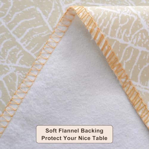 LIBERECOO Heavy Duty Vinyl Tablecloth with Flannel Backing Waterproof Oil-Proof Plastic Table Cloth Stain-Resistant Wipeable Rectangle or Square Table Cover for Indoor and Outdoor 60 x 102 Inch