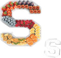 13.8" Acrylic Letter Charcuterie Tray,Fillable Alphabet Box (Letter S)