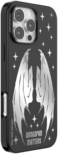 PopSockets iPhone 16 Pro Max Phone Case w/MagSafe Grip- Wingspan | Magnetic, Wireless Charging, Camera & Drop Protection, Bookish, Acotar, Throne, Glass, Sarah