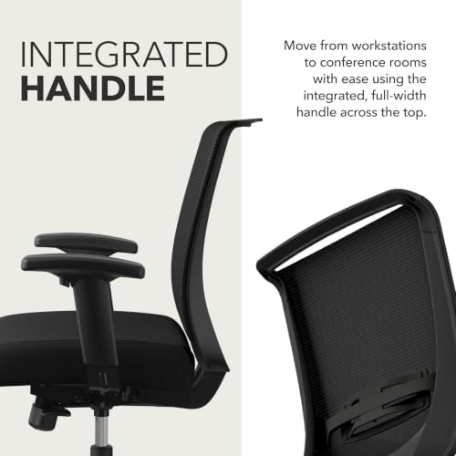 HON Convergence Ergonomic Office Chair, Office Desk Computer Chair, Black