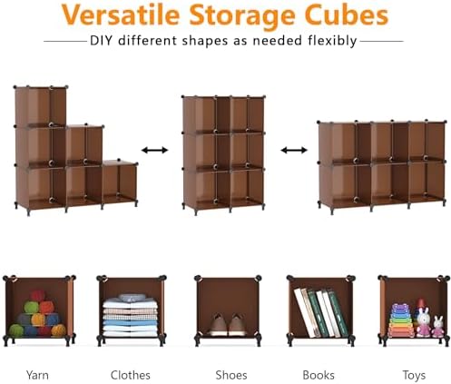 AWTATOS Closet Organizer, 6 Cube Storage Organizer, Closet Storage Shelves