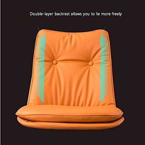 Ergonomic Office Chairs Home Leather Swivel Office Chair Computer Desk Chair for Living Room Bedroom Office Ergonomic Chair (Colour: Green) (Orange)