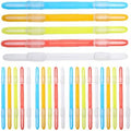 Lurrose 100pcs Plastic Document Binder Strips Double Hole File Fasteners Paper Organizers for Office School File Attaching Clips Random Color